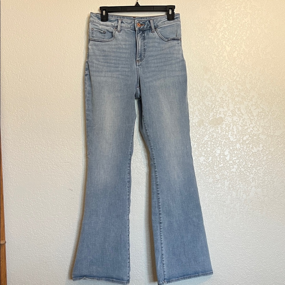 Express Light Blue Flare Jeans